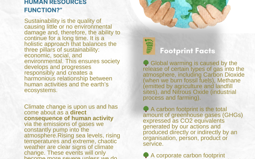 🌳 Chapter One – Sustainability in a Human Resources Function.