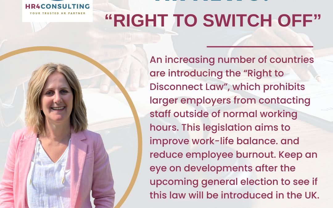 HR News! “Right to Switch Off” Legislation